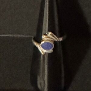 Sterling Silver and Blue Lapius Lazuli Ring